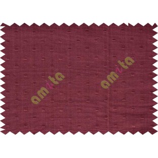 Maroon with square thread dots main cotton curtain designs